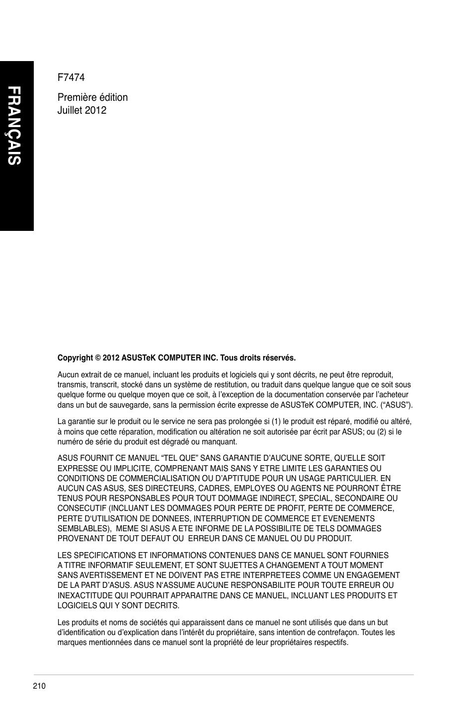 Fr an ça is fr an ça is fr an ça is fr an ça is | Asus CG8480 User Manual | Page 212 / 836