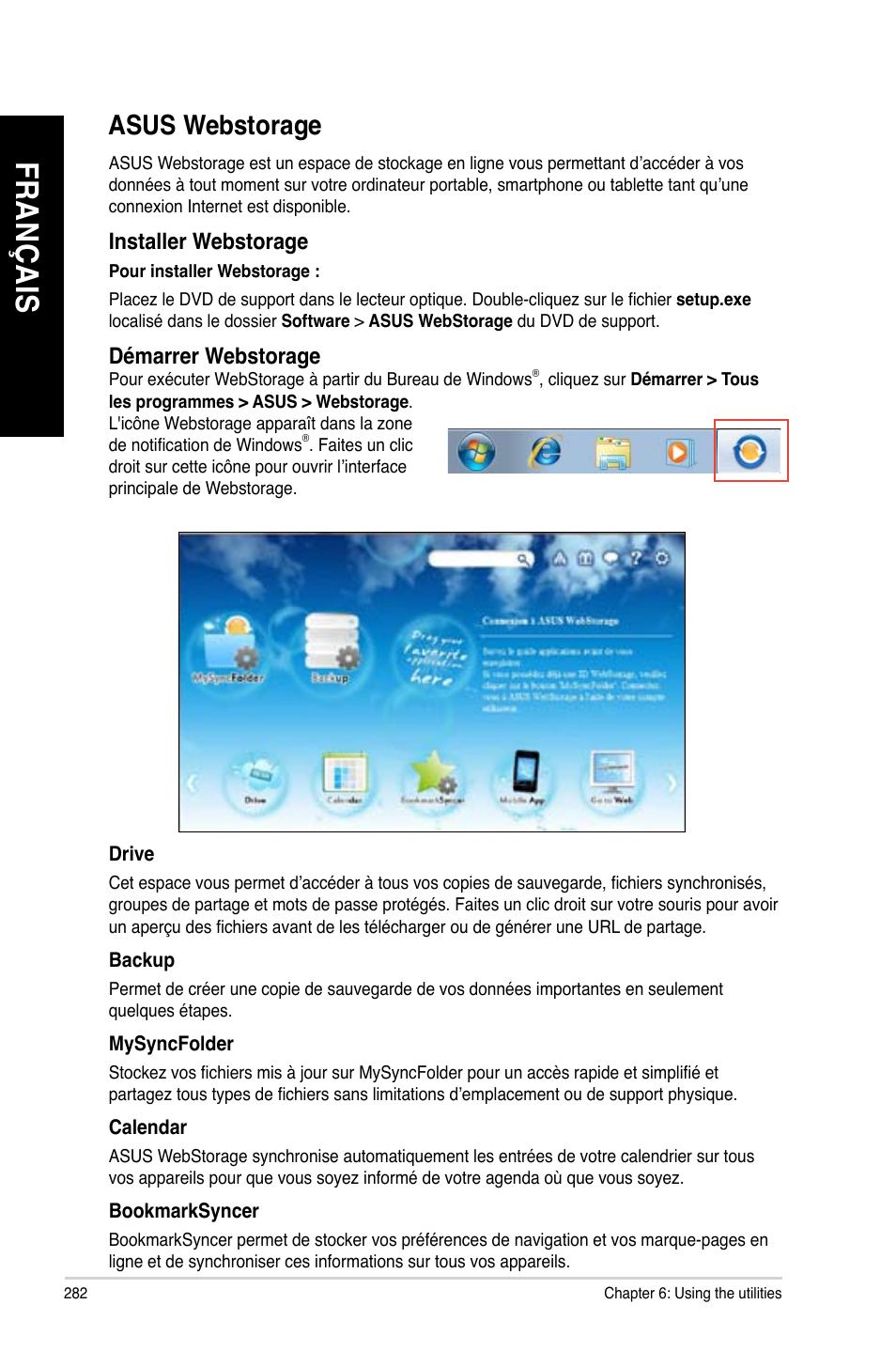 Asus webstorage, Fr an ça is fr an ça is fr an ça is fr an ça is, Asus.webstorage | Asus CG8480 User Manual | Page 284 / 836