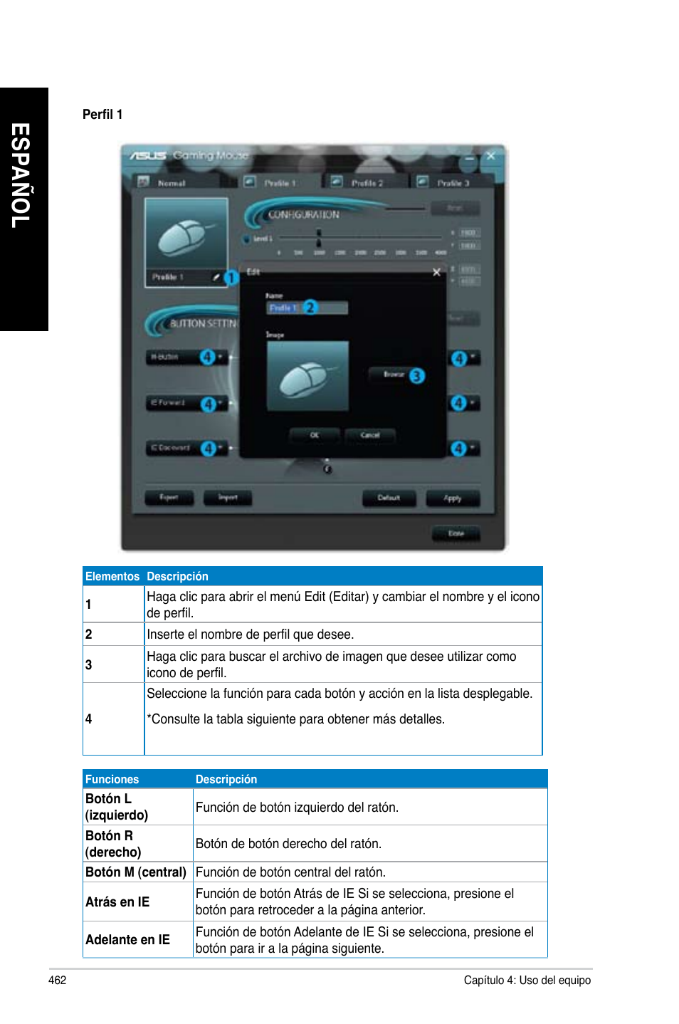 Es pa ño l es pa ño l es pa ño l es pa ño l | Asus CG8480 User Manual | Page 464 / 836