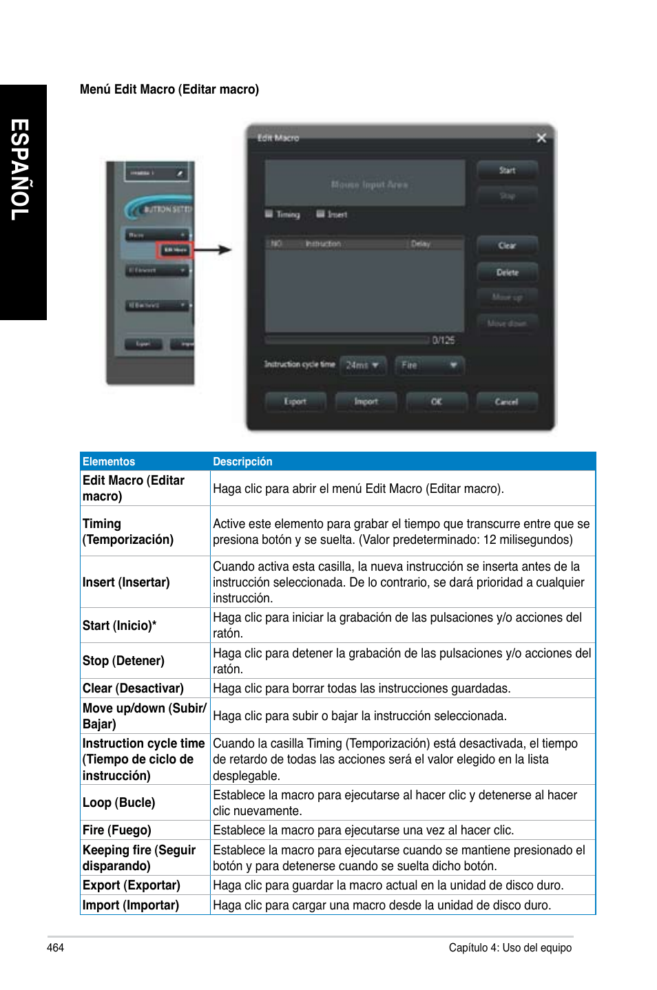 Es pa ño l es pa ño l es pa ño l es pa ño l | Asus CG8480 User Manual | Page 466 / 836