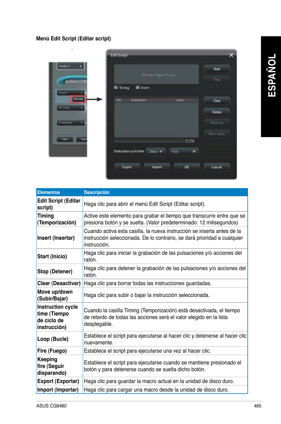 Es pa ño l es pa ño l | Asus CG8480 User Manual | Page 467 / 836