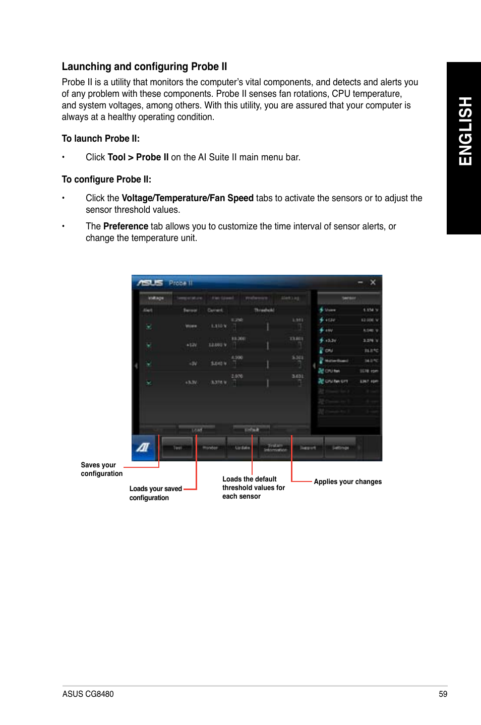 En gl is h en gl is h | Asus CG8480 User Manual | Page 61 / 836