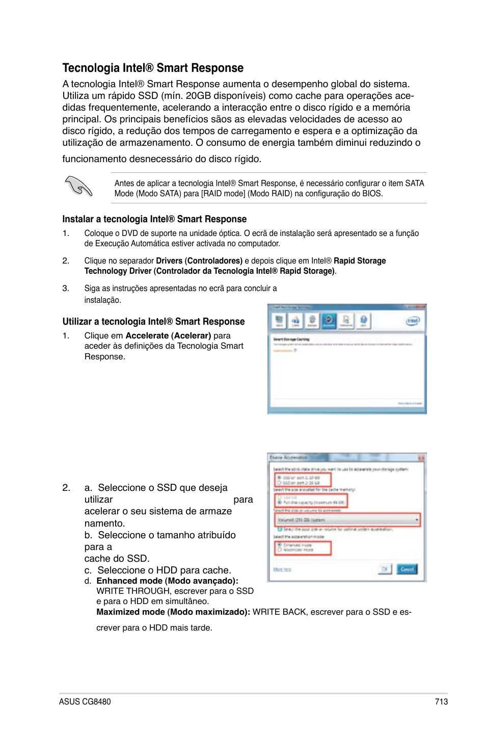 Tecnologia intel® smart response | Asus CG8480 User Manual | Page 715 / 836