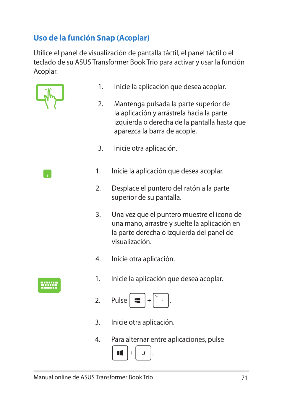 Asus TX201LA User Manual | Page 71 / 152