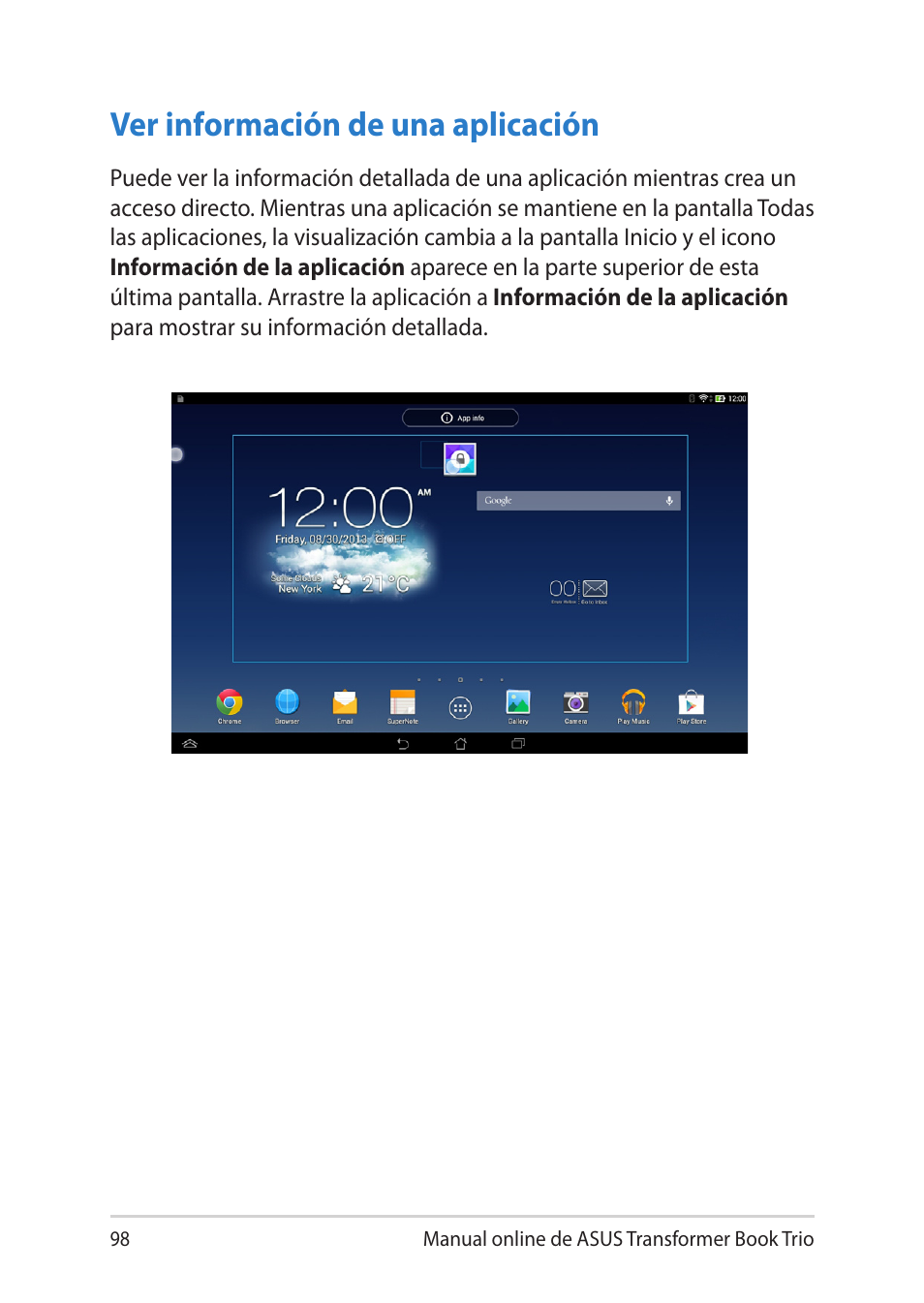 Ver información de una aplicación | Asus TX201LA User Manual | Page 98 / 152
