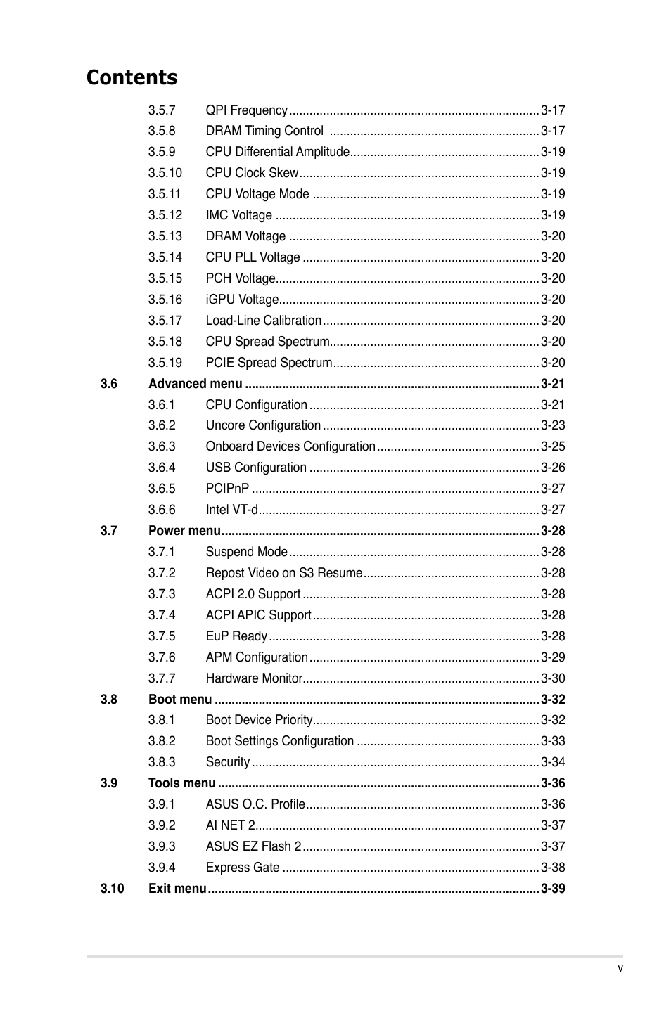 Asus P7H55-M PRO User Manual | Page 5 / 110