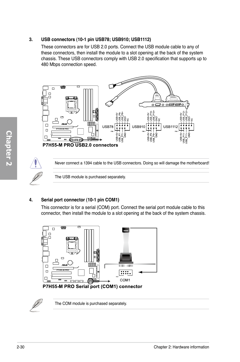 Chapter 2 | Asus P7H55-M PRO User Manual | Page 50 / 110