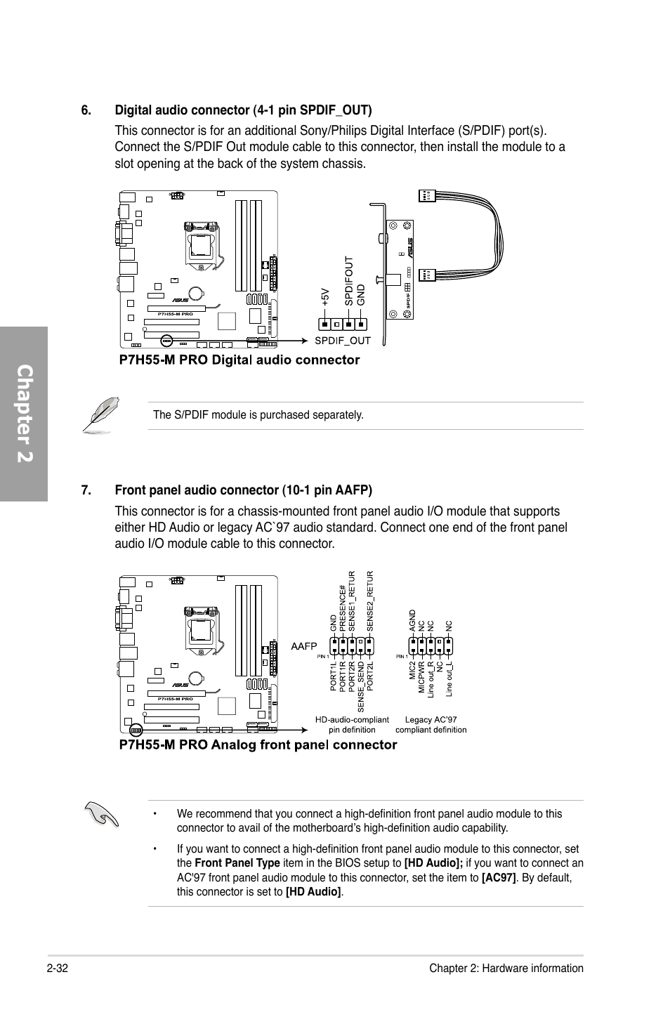 Chapter 2 | Asus P7H55-M PRO User Manual | Page 52 / 110