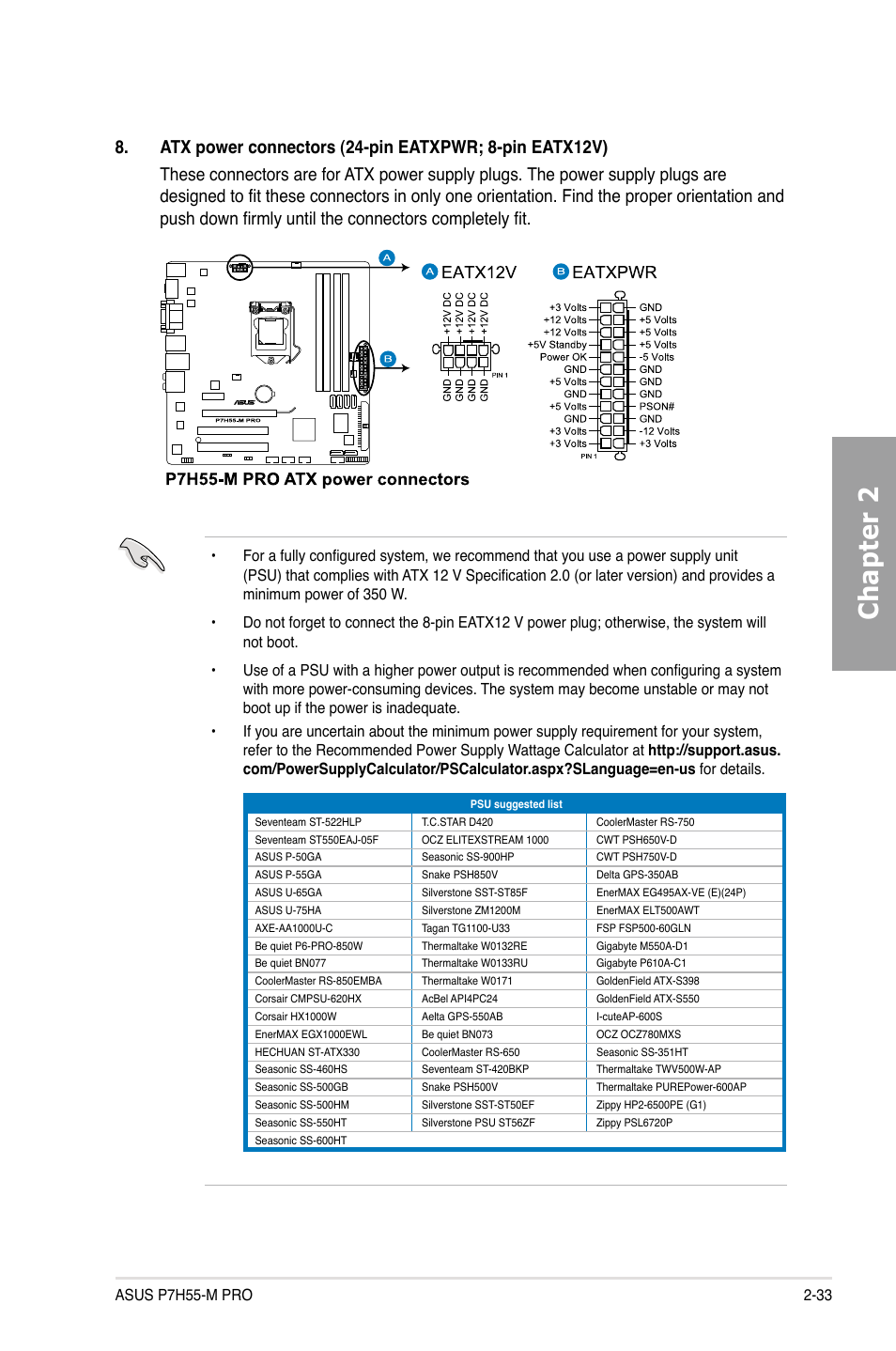 Chapter 2 | Asus P7H55-M PRO User Manual | Page 53 / 110