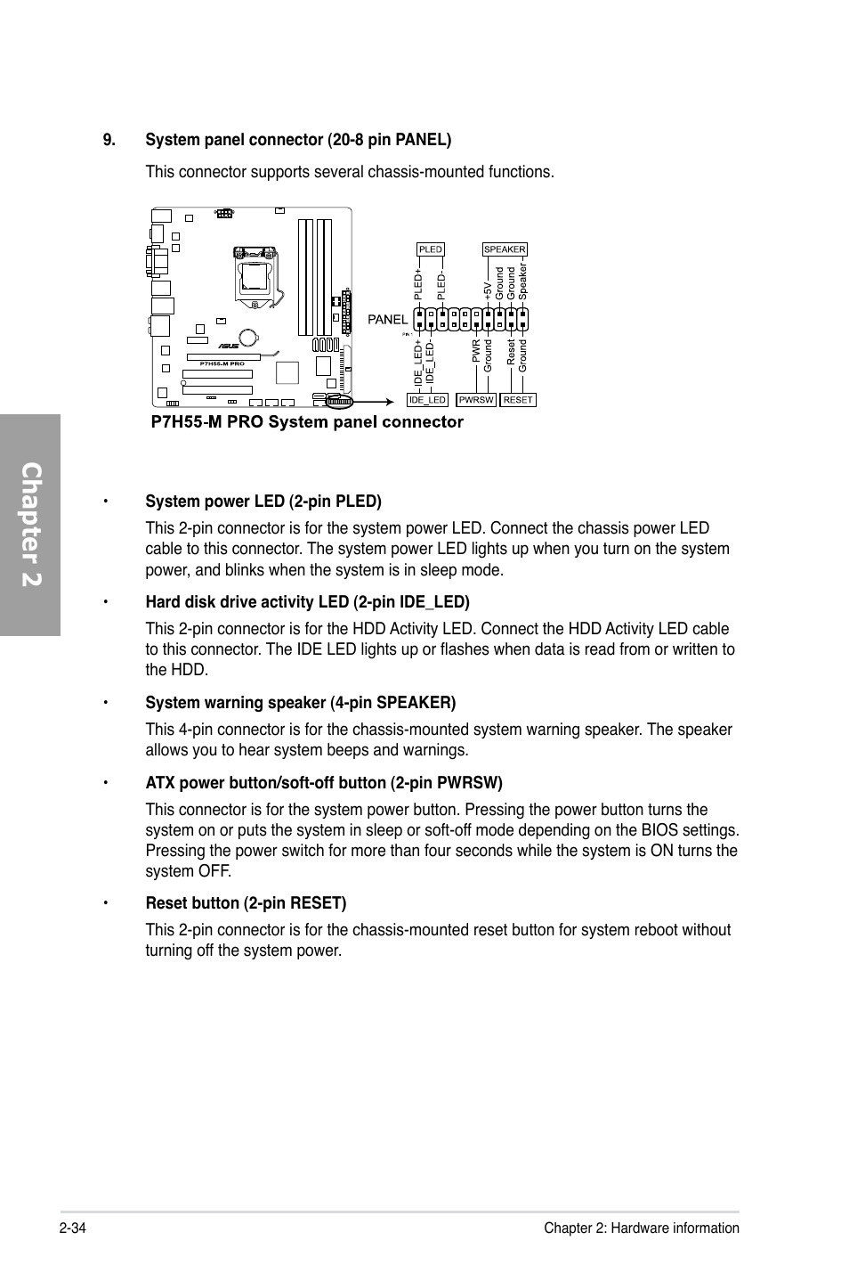 Chapter 2 | Asus P7H55-M PRO User Manual | Page 54 / 110