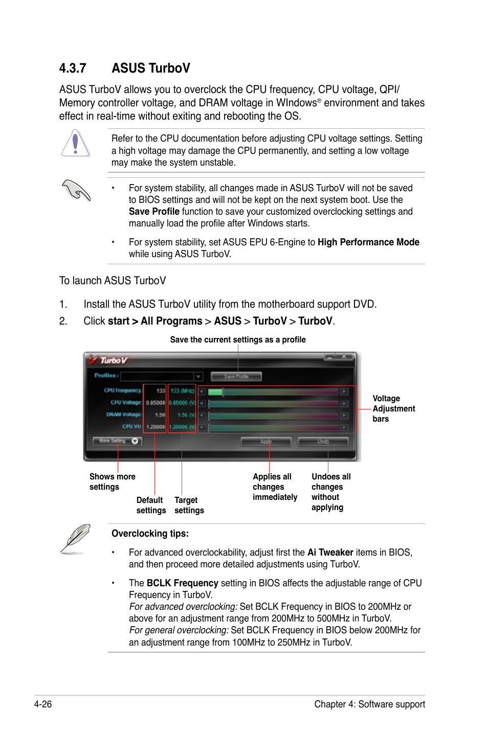 7 asus turbov, Asus turbov -26 | Asus P6T User Manual | Page 142 / 188