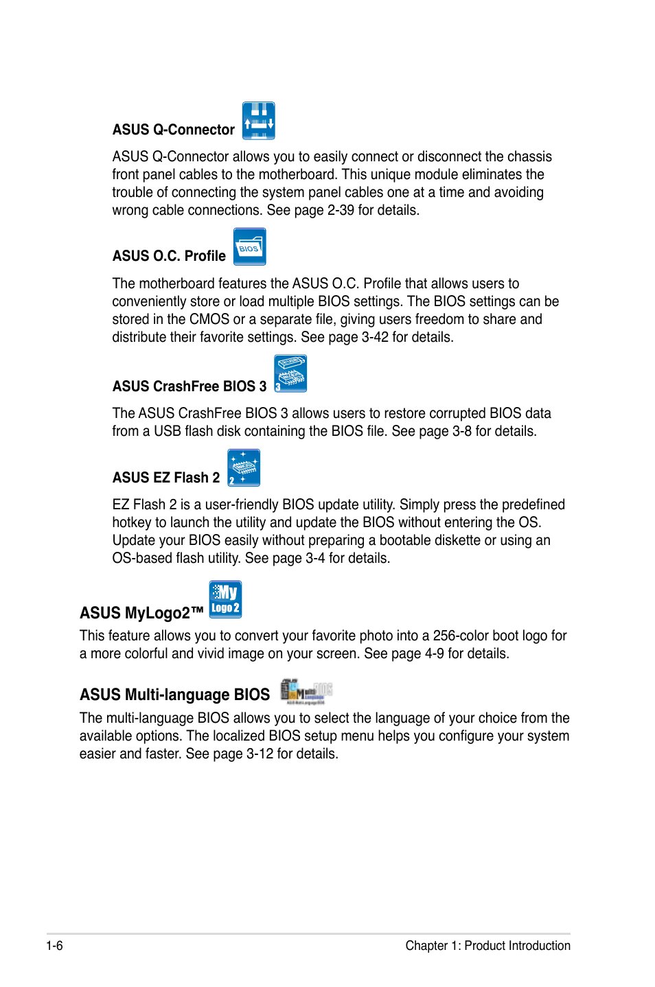 Asus P6T User Manual | Page 22 / 188