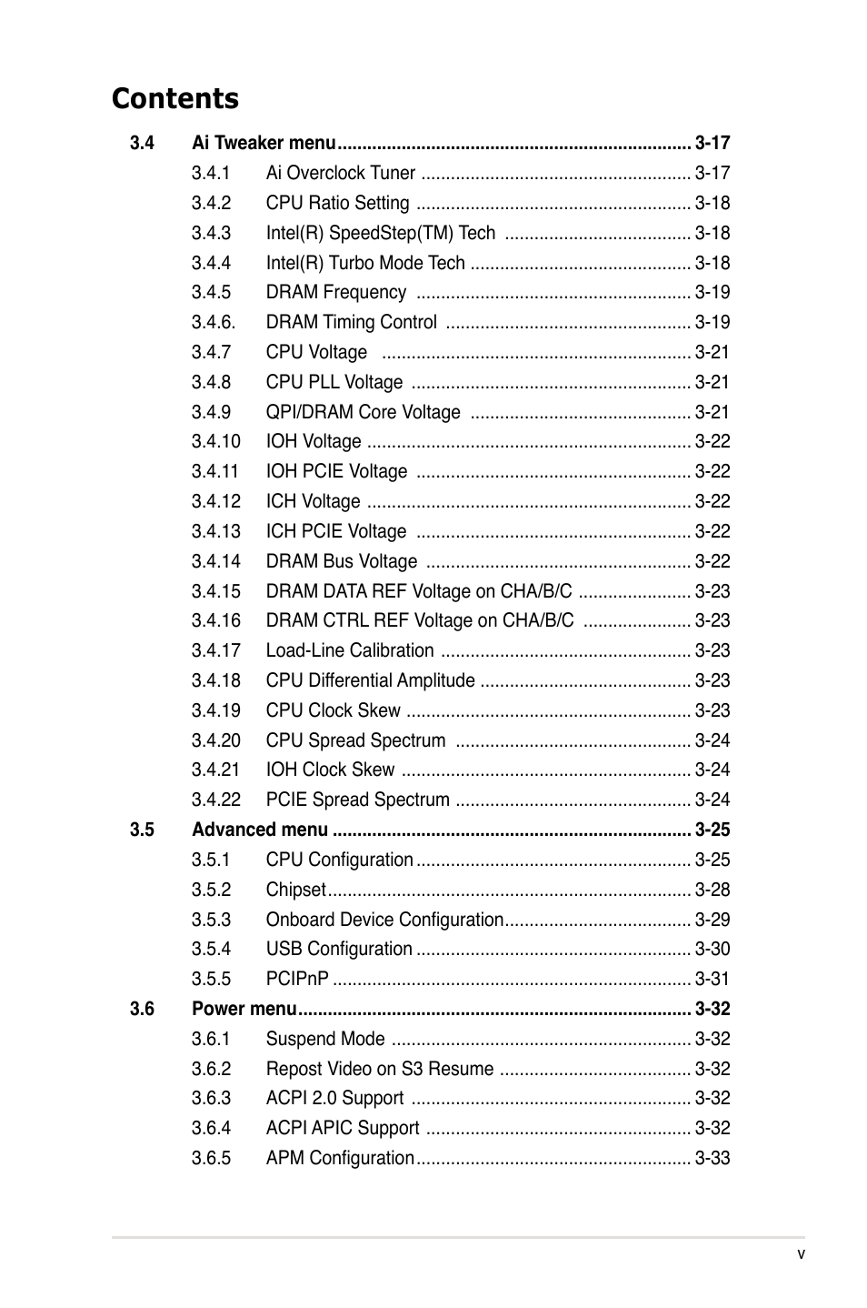 Asus P6T User Manual | Page 5 / 188
