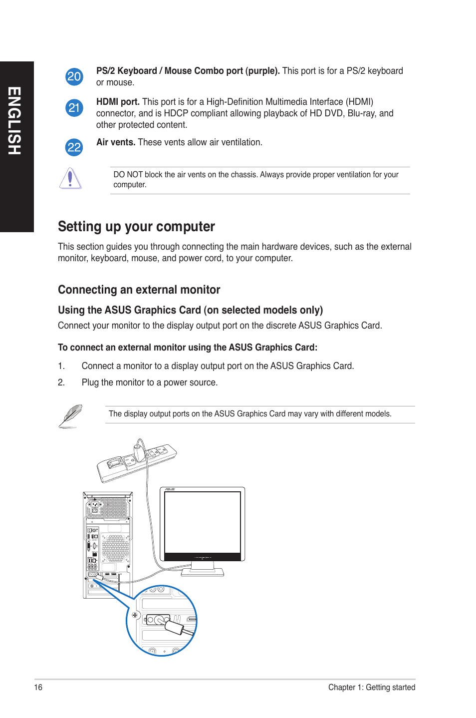 En gl is h en gl is h en gl is h en gl is h | Asus M51AC User Manual | Page 16 / 72