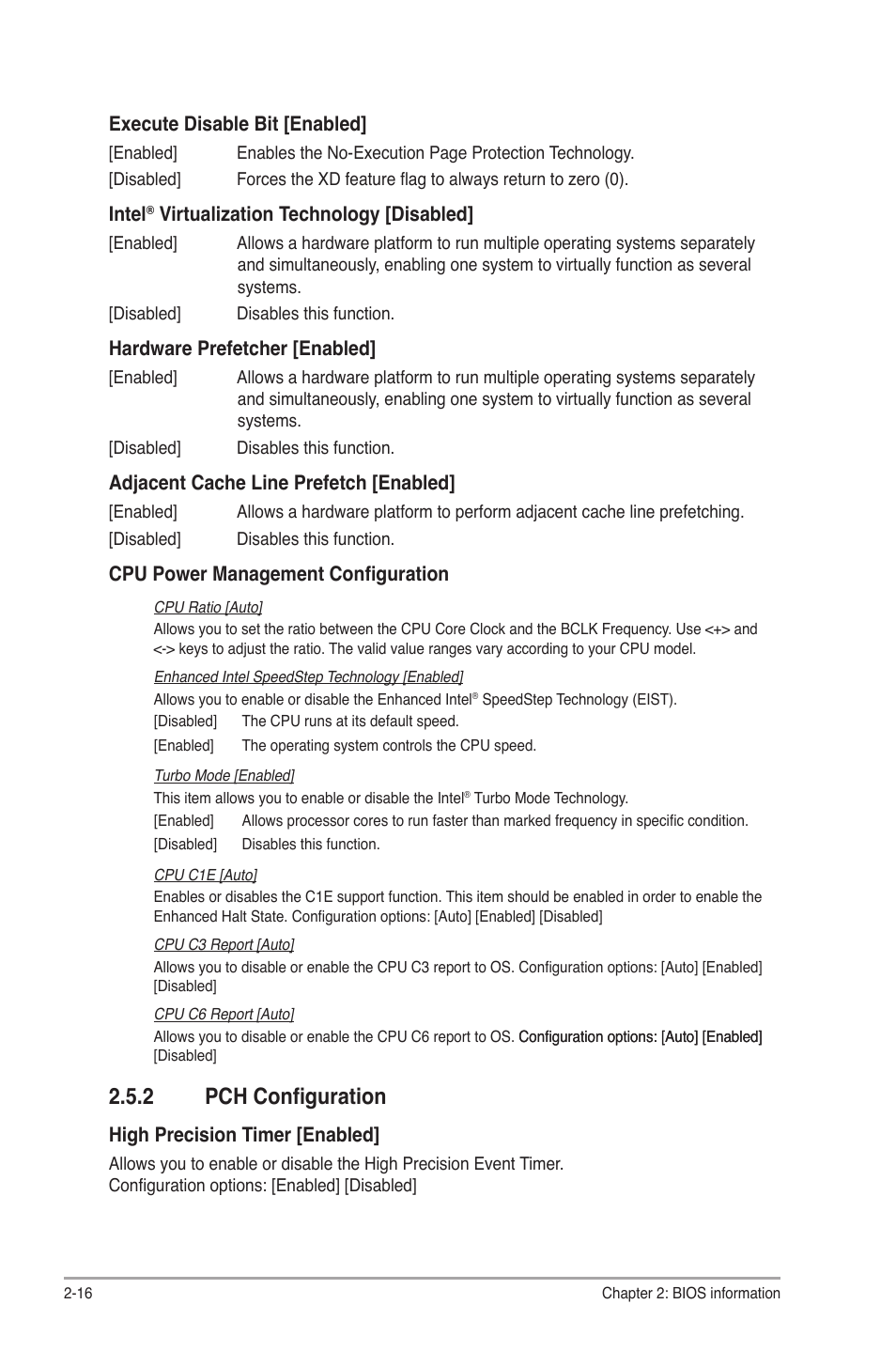 2 pch configuration, Pch configuration -16 | Asus P8B75-M LX/TW User Manual | Page 60 / 76