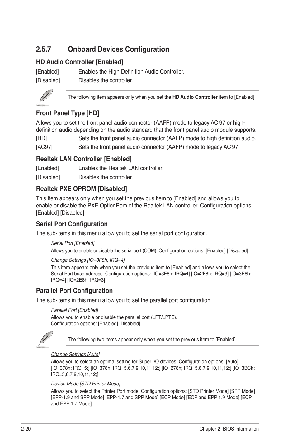 7 onboard devices configuration, Onboard devices configuration -20 | Asus P8B75-M LX/TW User Manual | Page 64 / 76