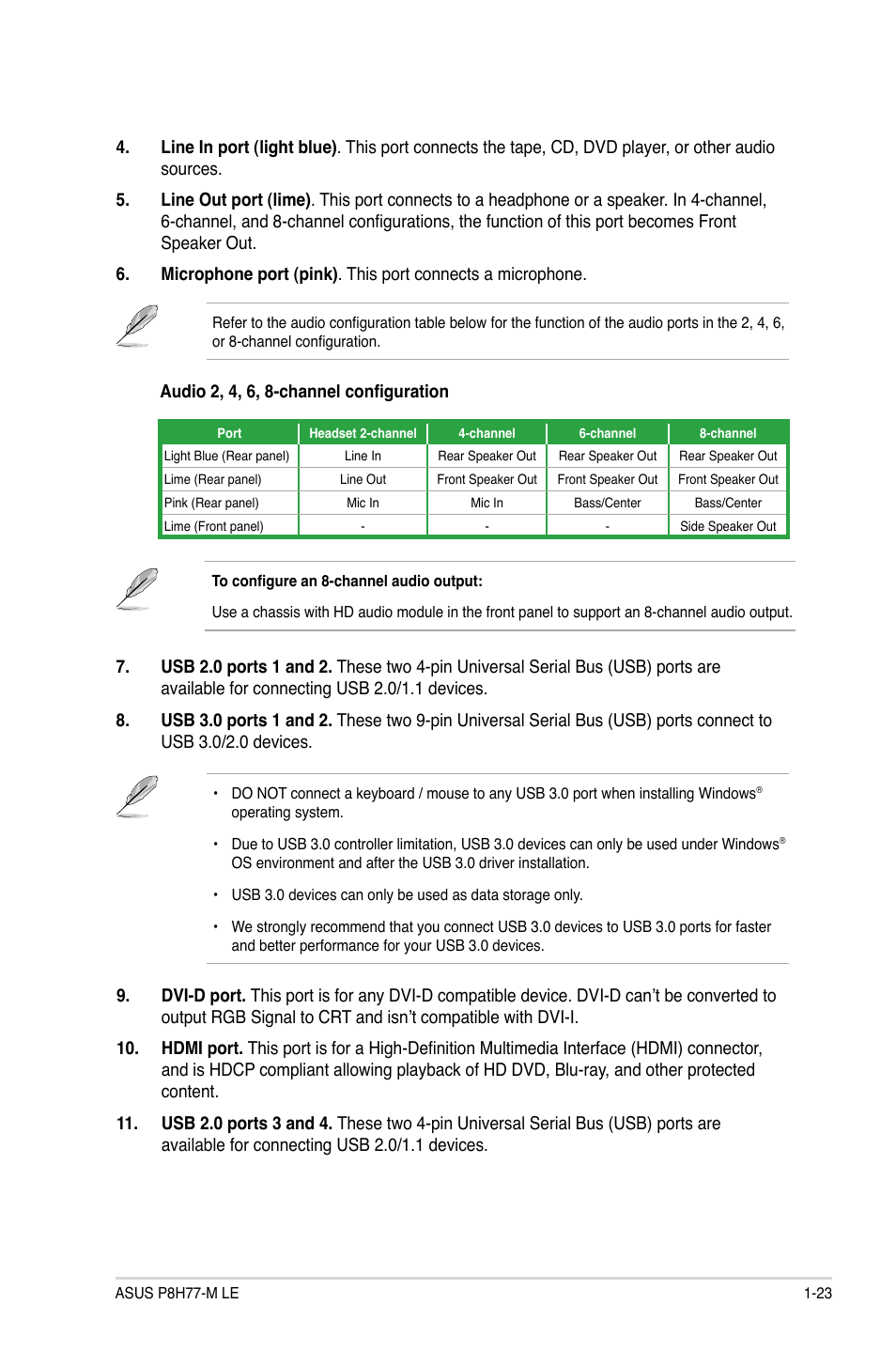 Asus P8H77-M LE User Manual | Page 33 / 76