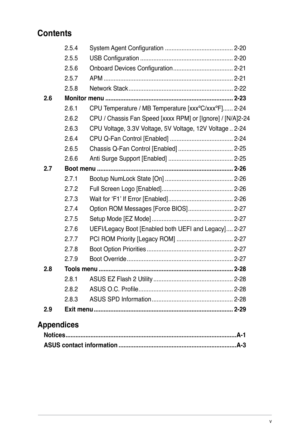 Asus P8H77-M LE User Manual | Page 5 / 76