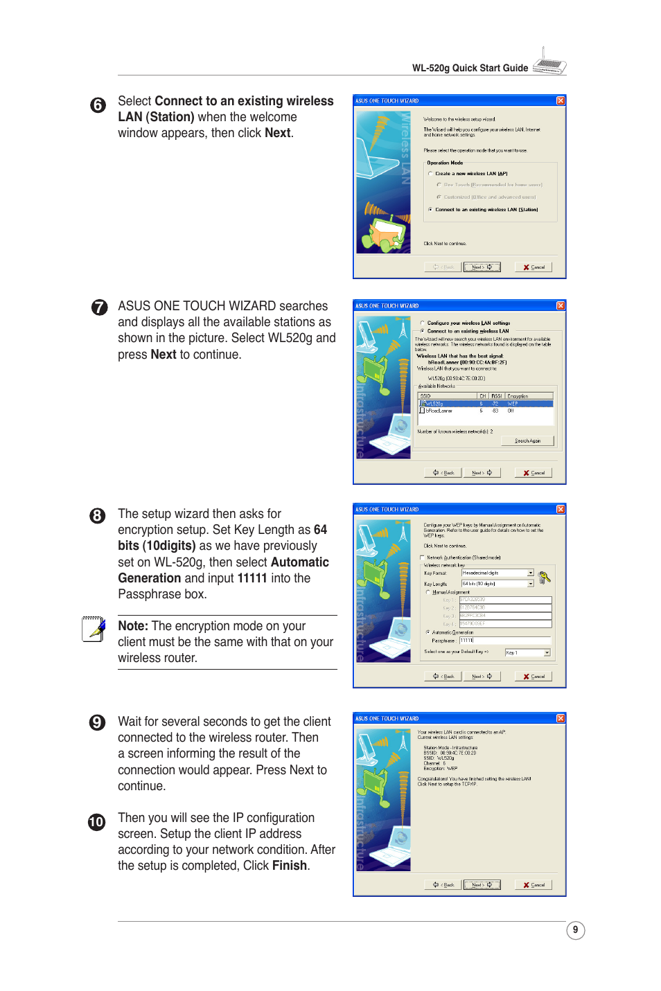 Asus WL-520G User Manual | Page 11 / 14