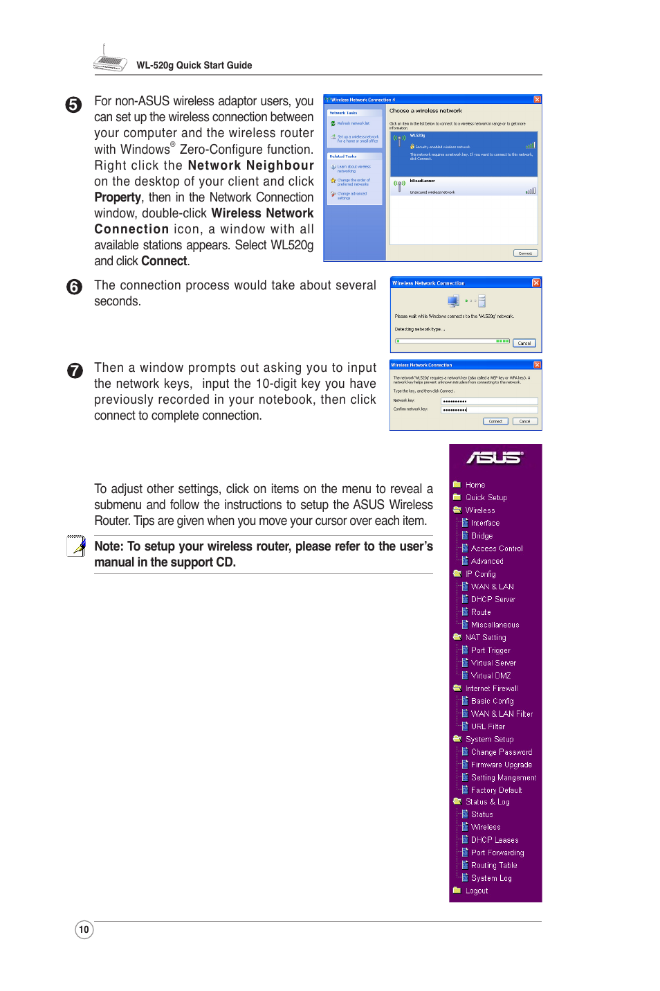 Asus WL-520G User Manual | Page 12 / 14