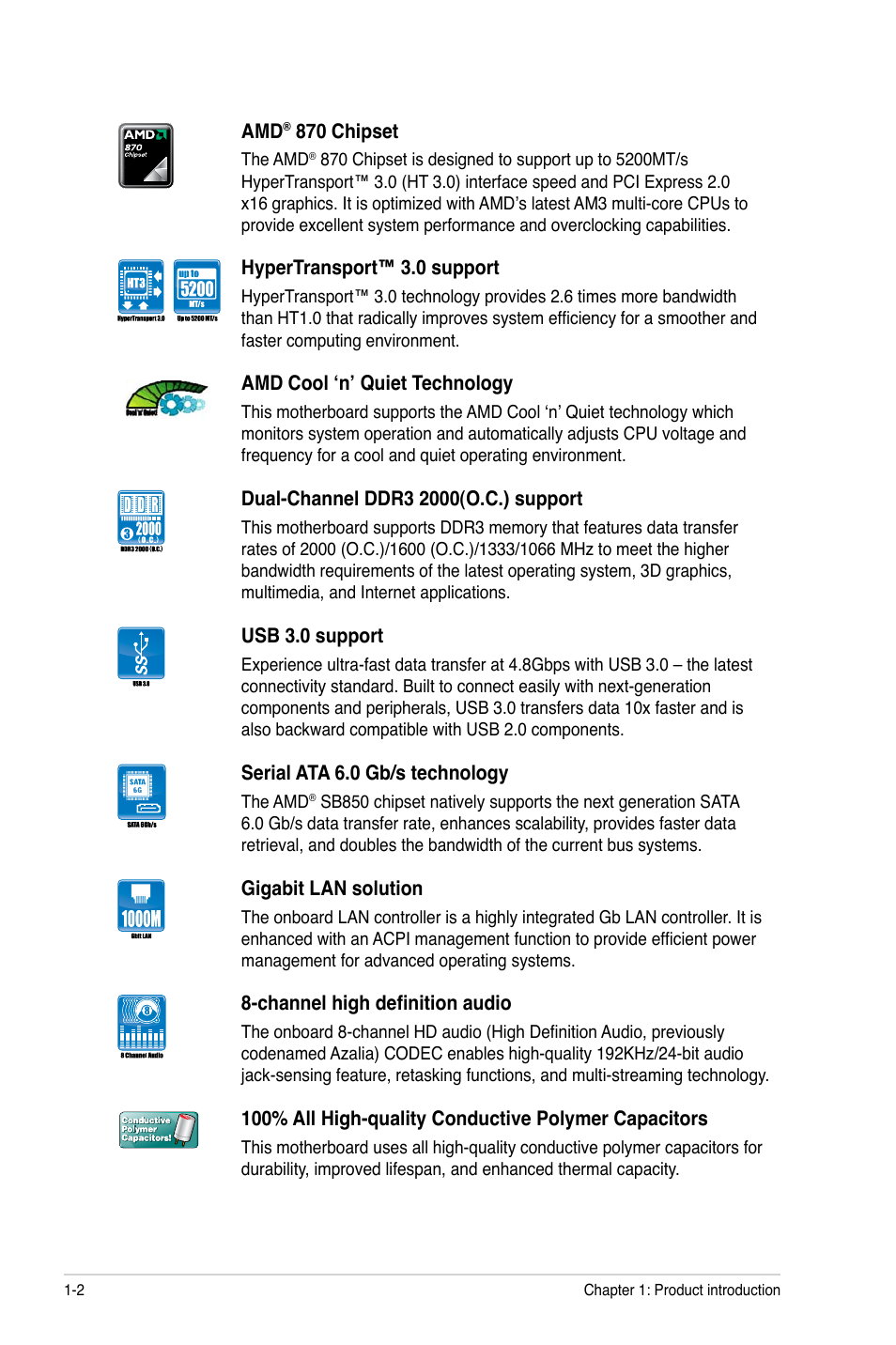 Asus M5A87 User Manual | Page 14 / 70