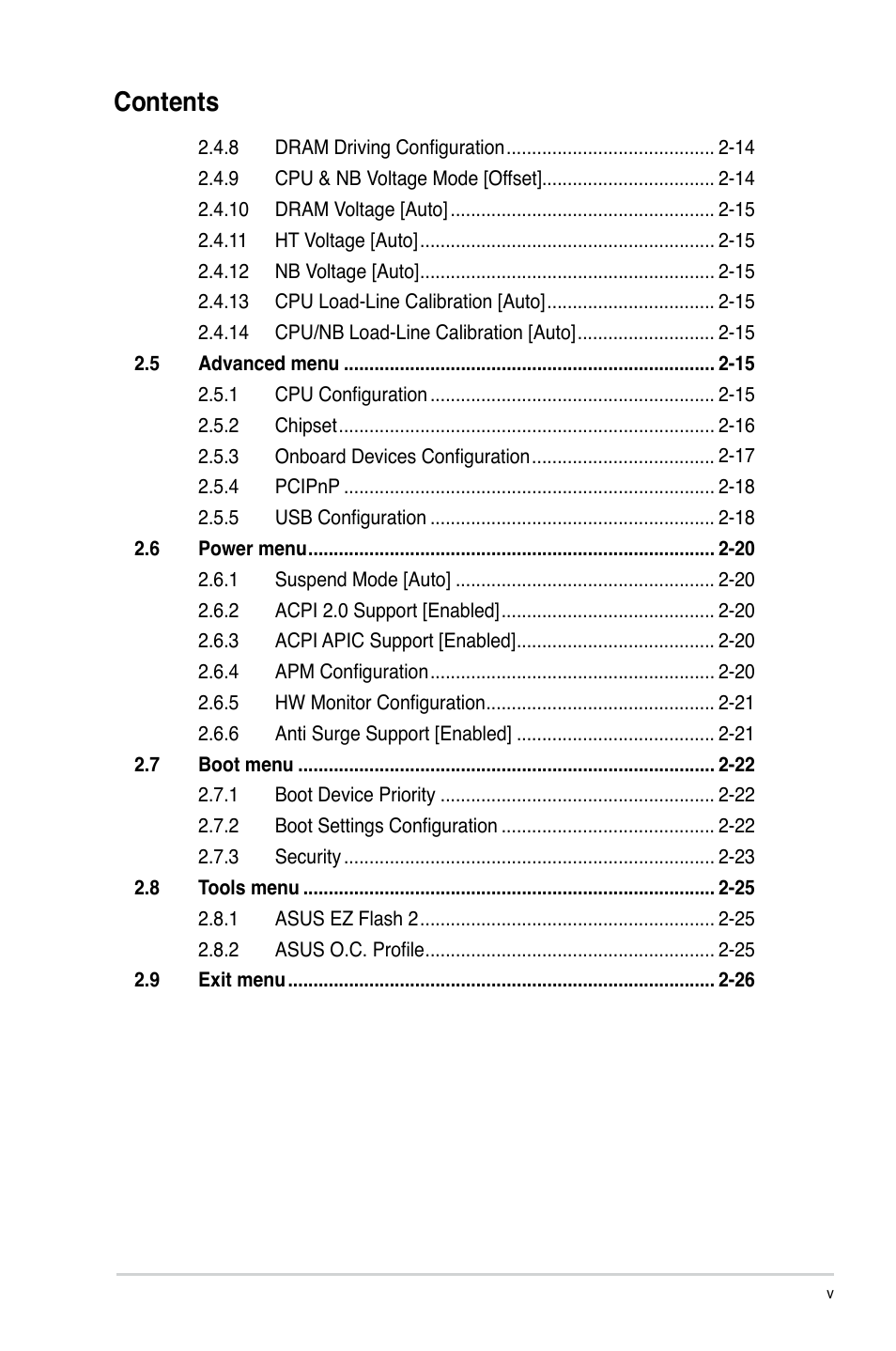 Asus M5A87 User Manual | Page 5 / 70