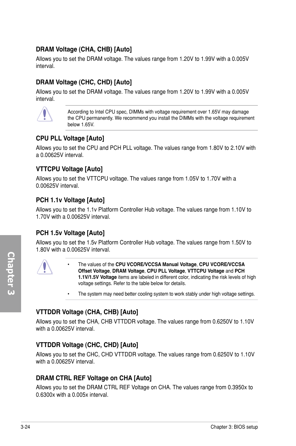 Chapter 3 | Asus P9X79 DELUXE User Manual | Page 100 / 176