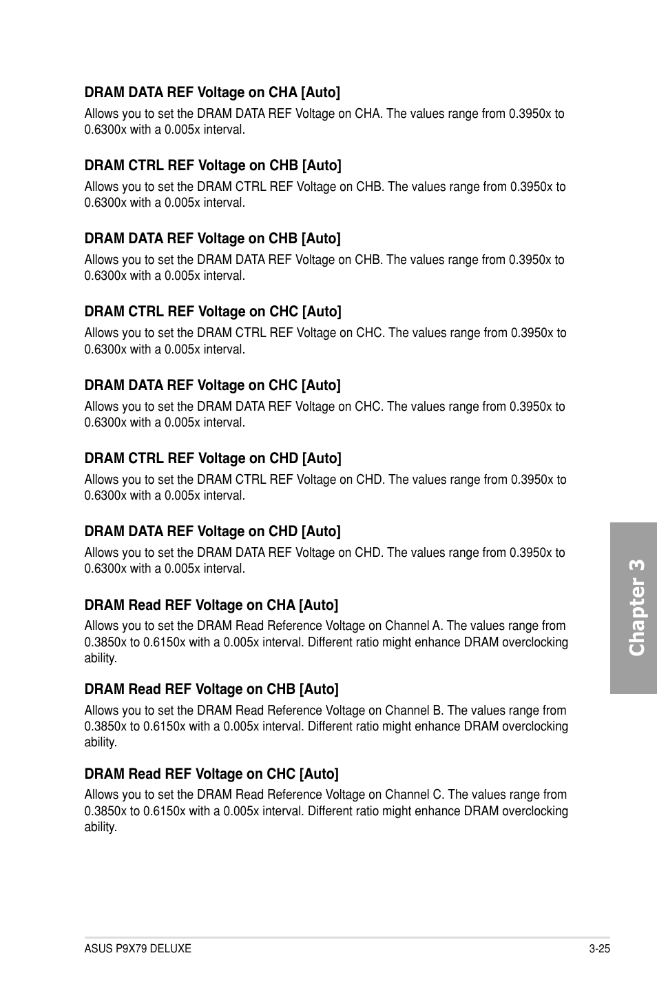 Chapter 3 | Asus P9X79 DELUXE User Manual | Page 101 / 176