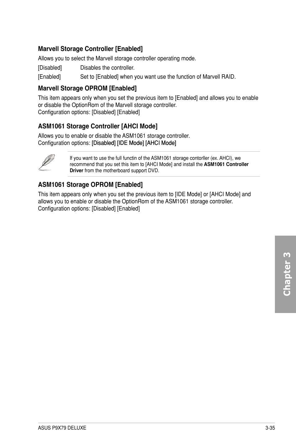 Chapter 3 | Asus P9X79 DELUXE User Manual | Page 111 / 176