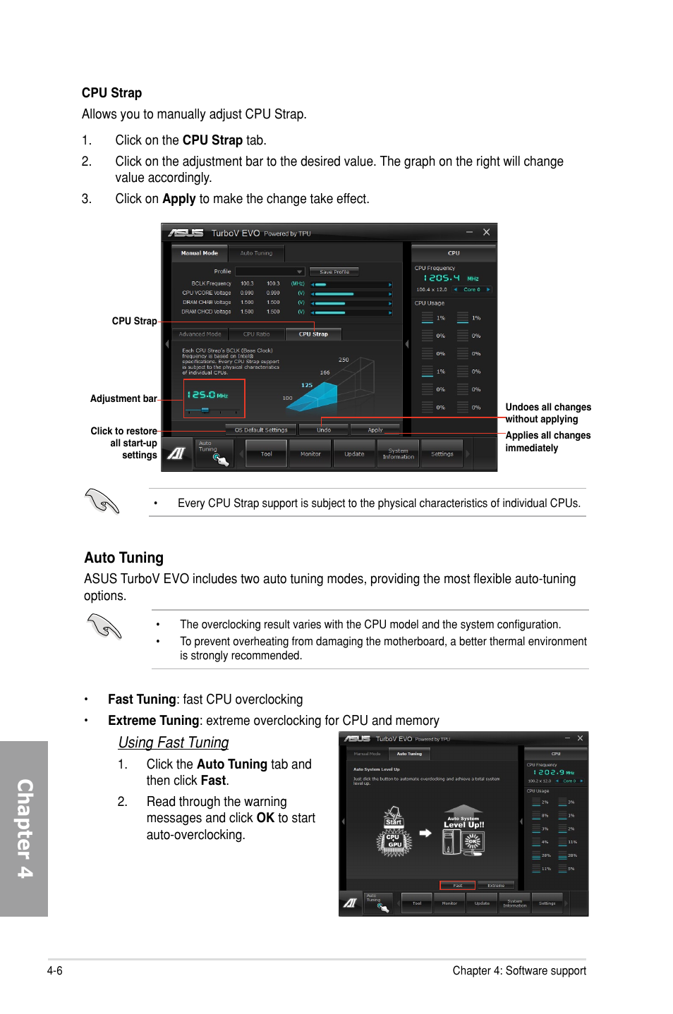 Chapter 4 | Asus P9X79 DELUXE User Manual | Page 136 / 176