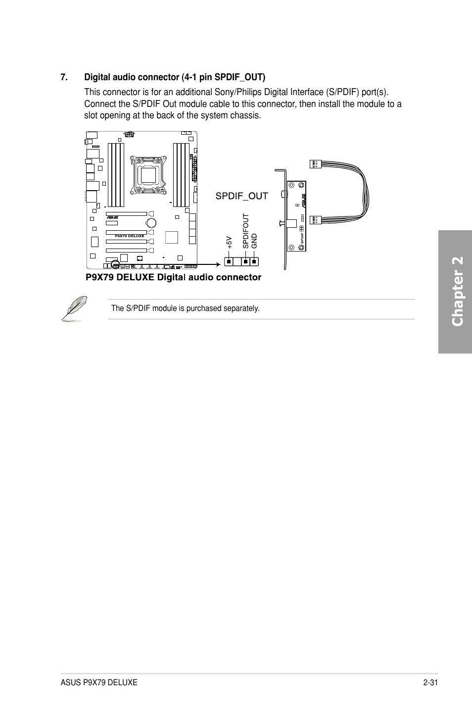 Chapter 2 | Asus P9X79 DELUXE User Manual | Page 53 / 176