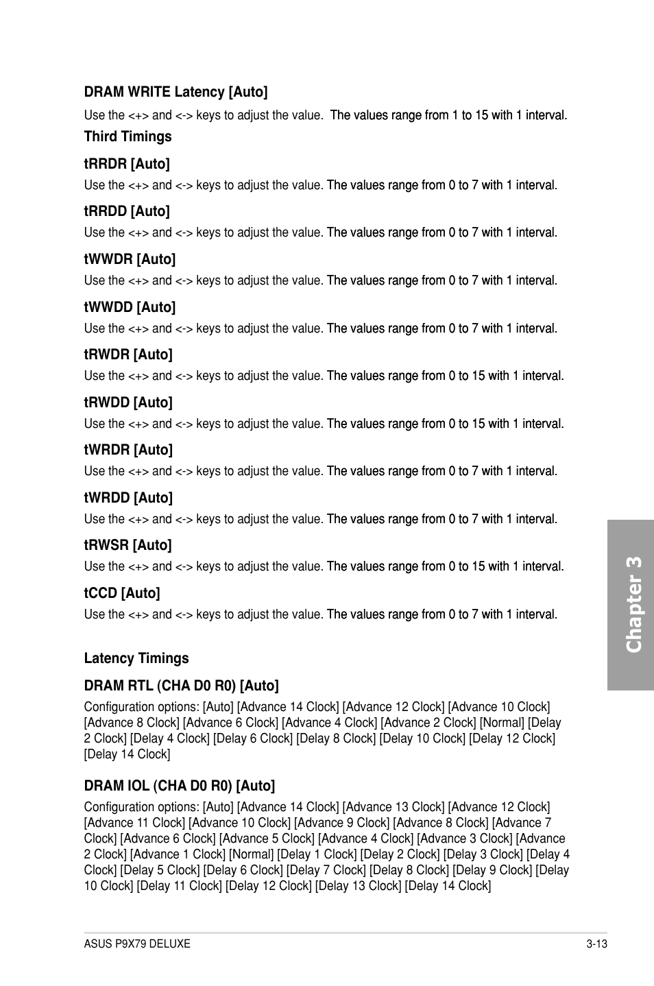 Chapter 3 | Asus P9X79 DELUXE User Manual | Page 89 / 176