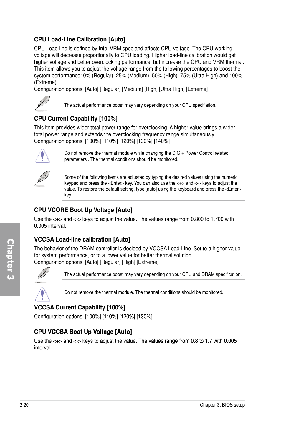 Chapter 3 | Asus P9X79 DELUXE User Manual | Page 96 / 176