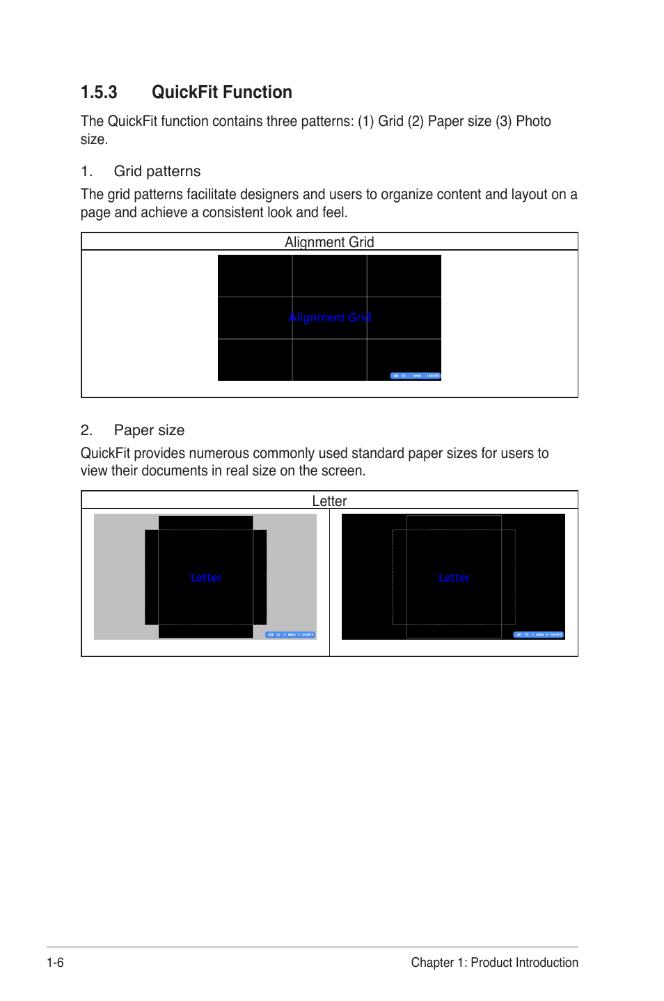 3 quickfit function | Asus VE278N-W User Manual | Page 12 / 23