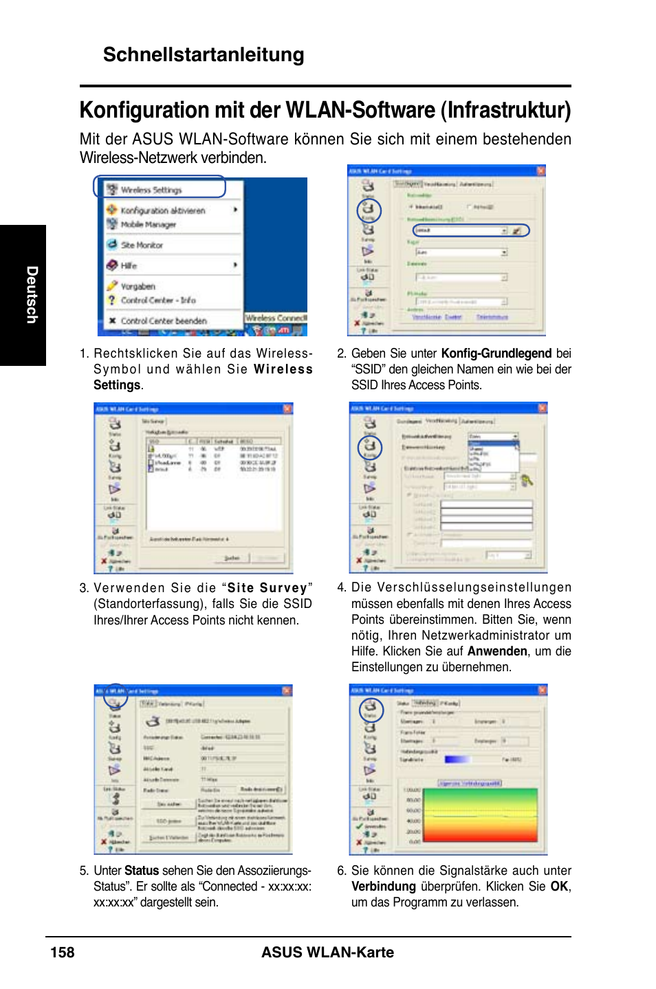 Schnellstartanleitung | Asus WL-169gE User Manual | Page 159 / 309