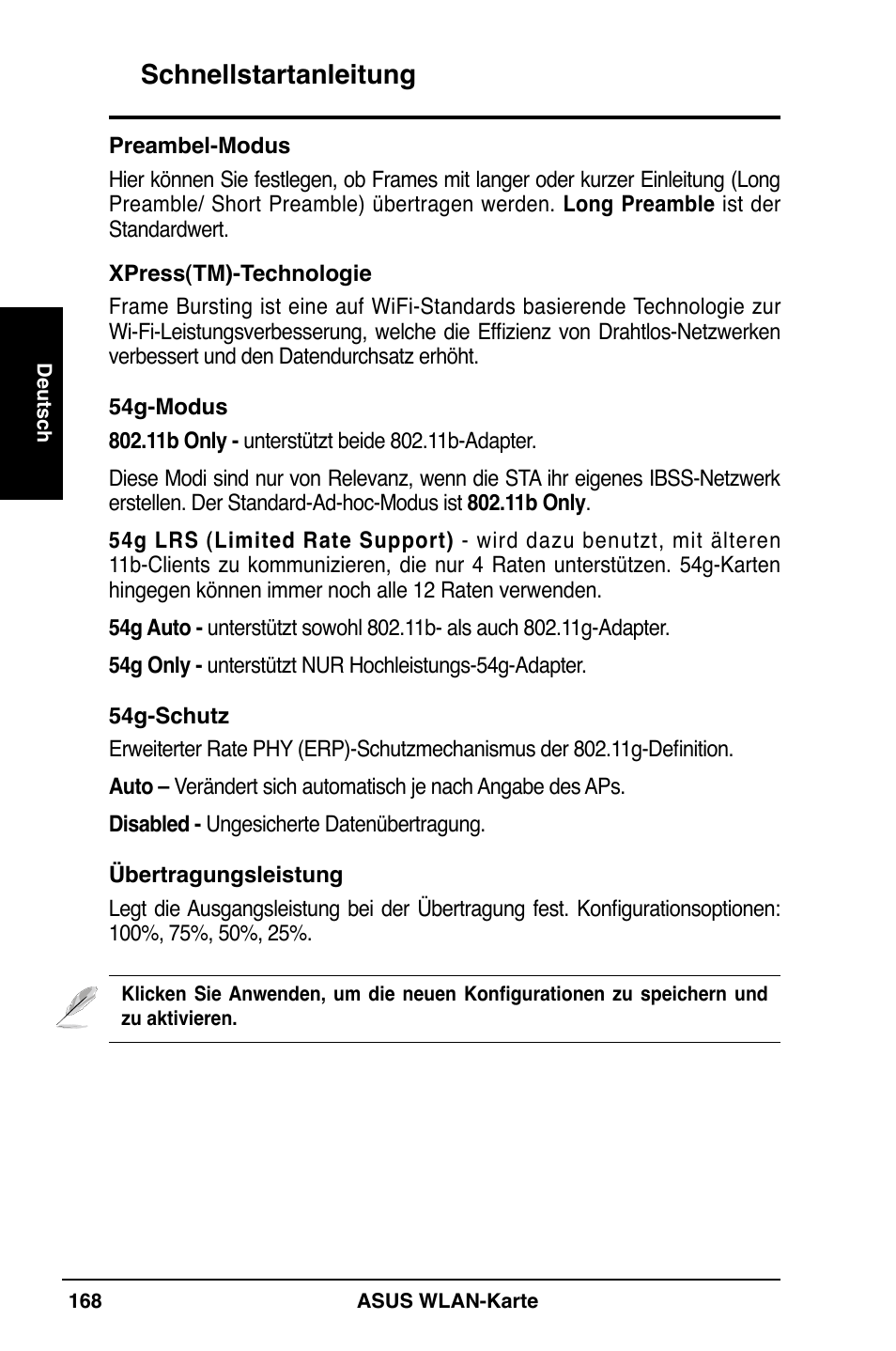 Schnellstartanleitung | Asus WL-169gE User Manual | Page 169 / 309