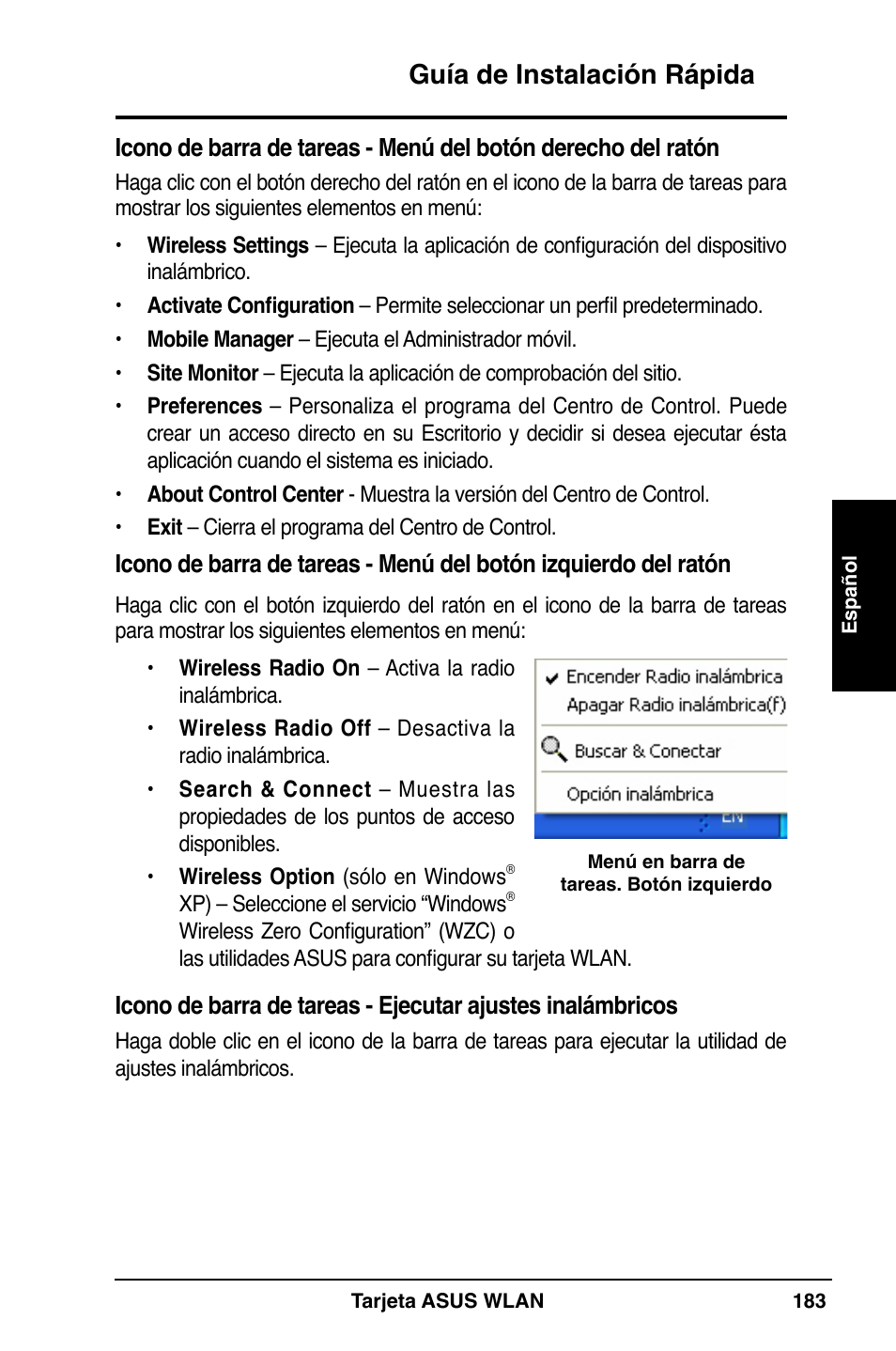 Guía de instalación rápida | Asus WL-169gE User Manual | Page 184 / 309