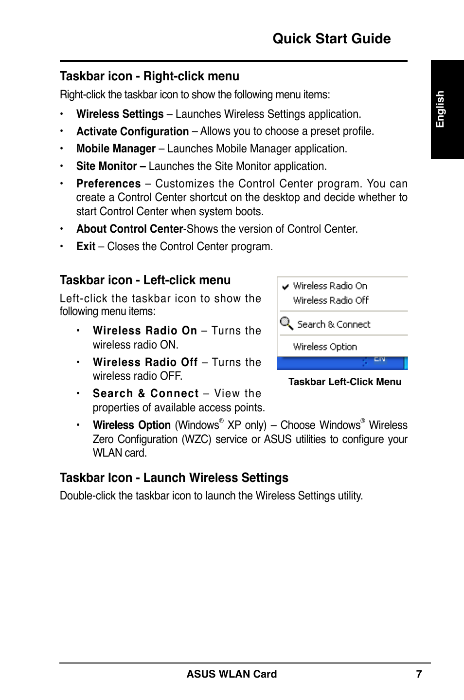 Quick start guide | Asus WL-169gE User Manual | Page 8 / 309