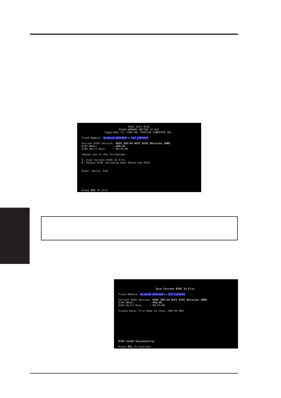 Iv. bios software, Main menu | Asus P5A-B User Manual | Page 36 / 72