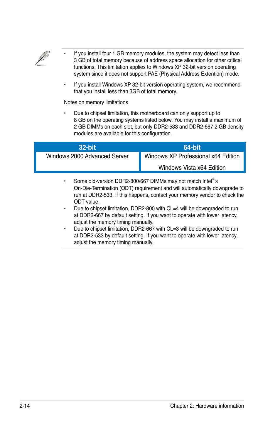 Bit 64-bit | Asus P5B-Plus VISTA Edition User Manual | Page 40 / 172