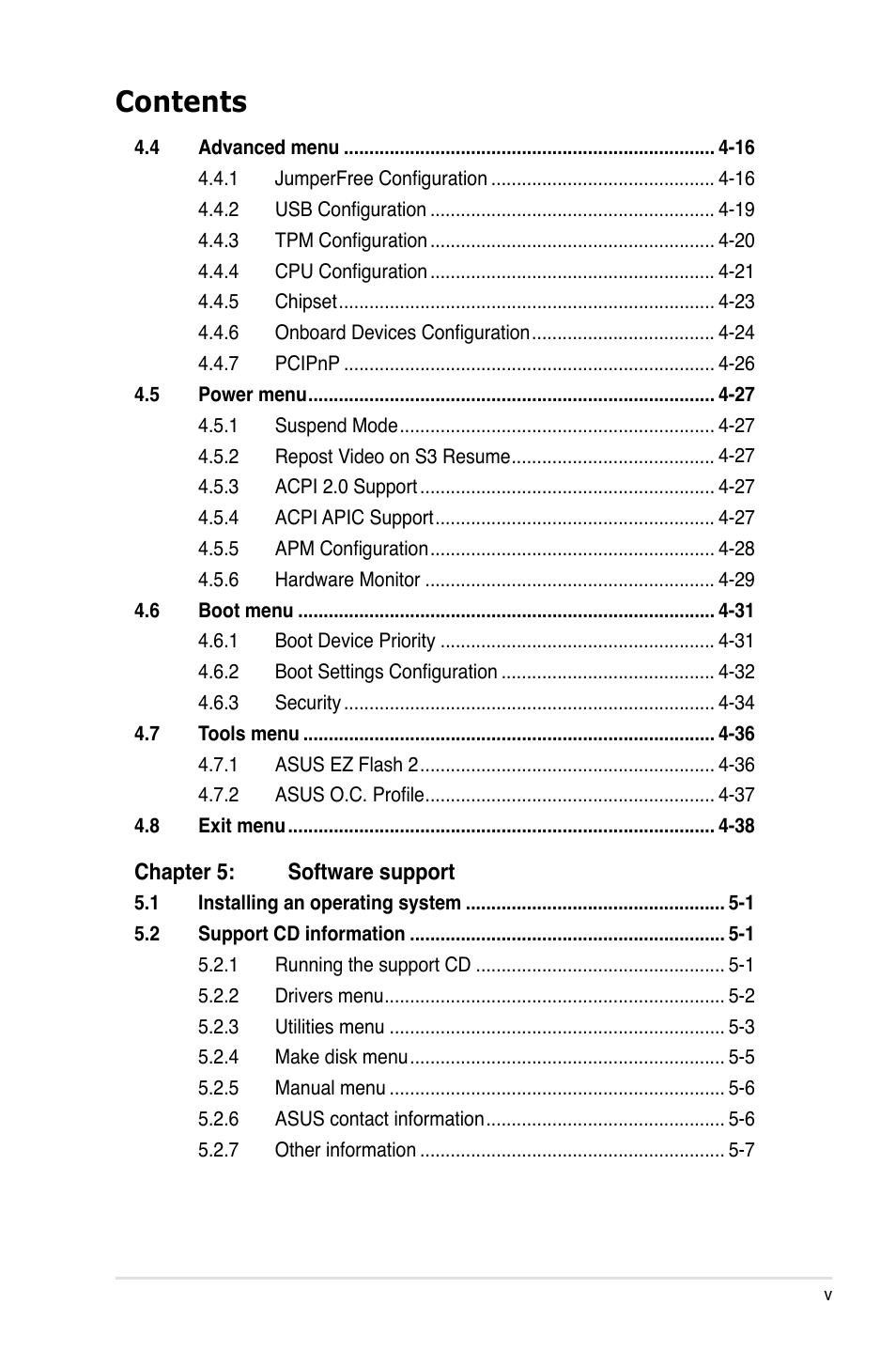 Asus P5B-Plus VISTA Edition User Manual | Page 5 / 172