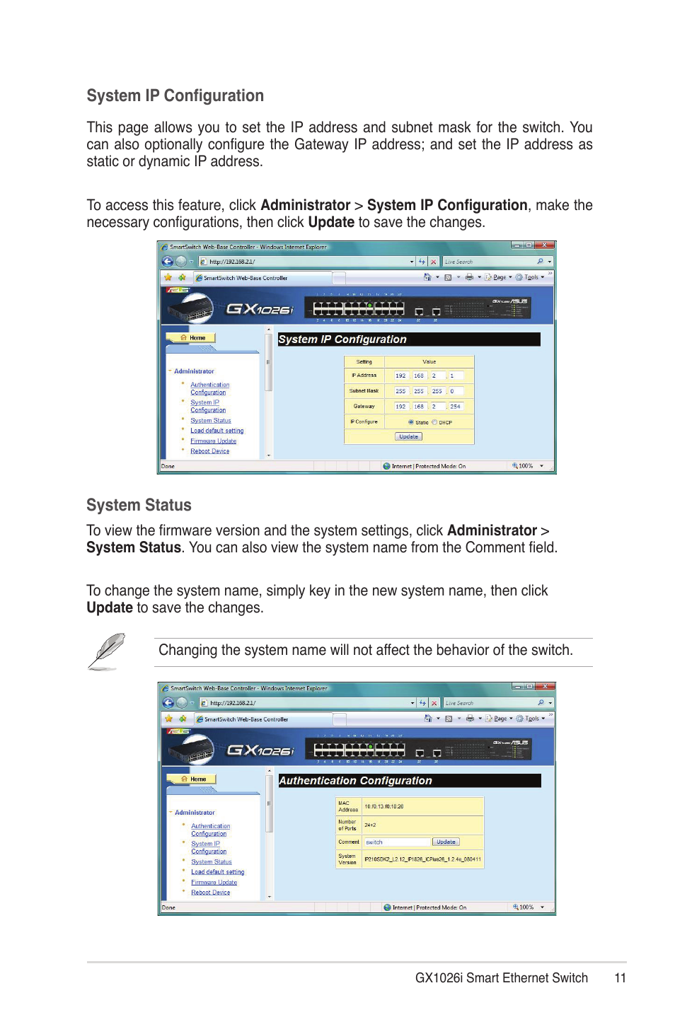 Asus GX1026i User Manual | Page 11 / 26