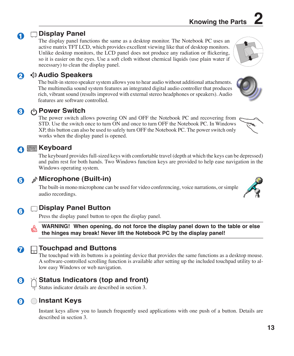 Asus Z35F User Manual | Page 13 / 69