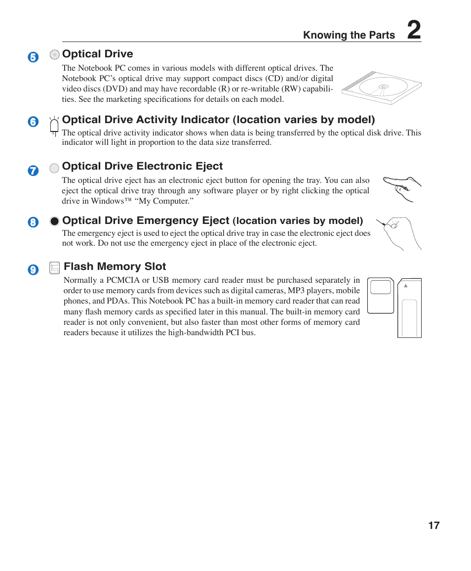 Asus Z35F User Manual | Page 17 / 69