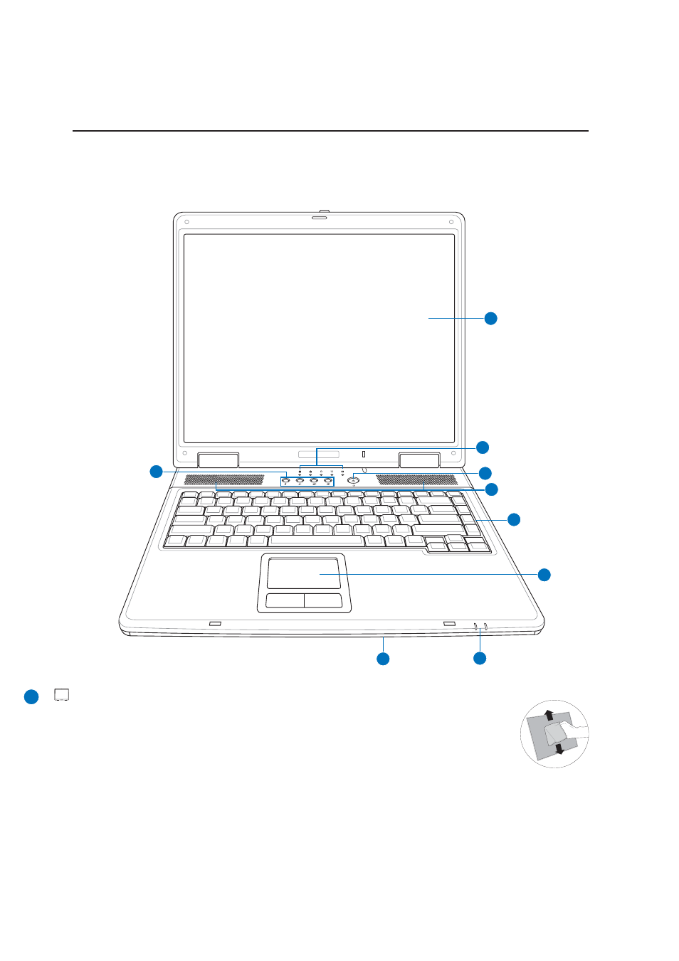 Top side | Asus A9T User Manual | Page 12 / 70