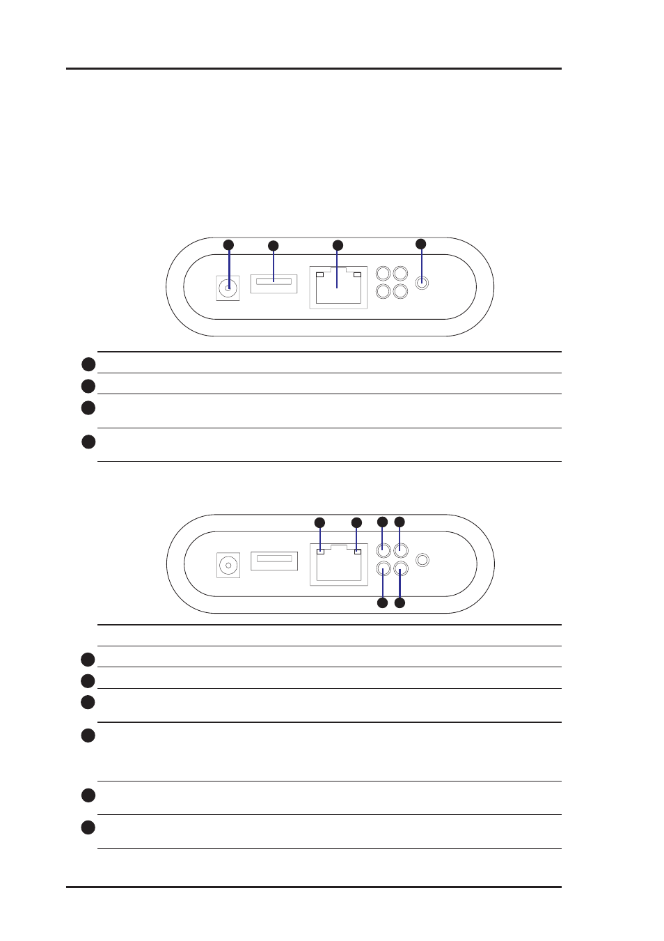 Hardware components, Ports and buttons, Status indicators | Asus WL-HDD2.5 User Manual | Page 2 / 14