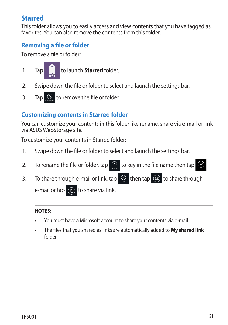 Starred | Asus VivoTab RT User Manual | Page 61 / 78