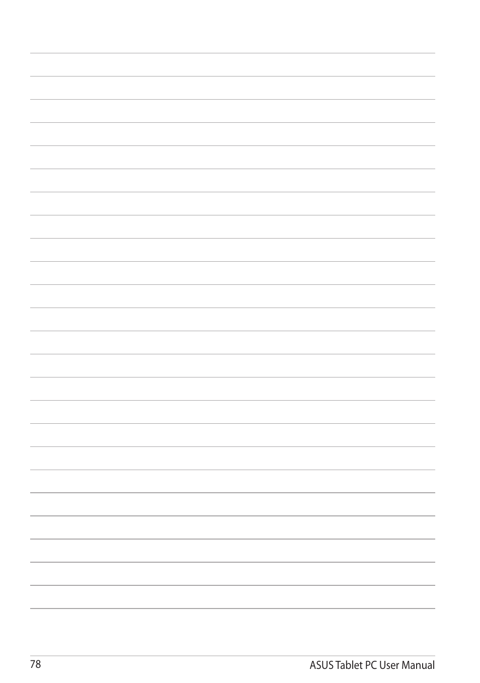 Asus VivoTab RT User Manual | Page 78 / 78