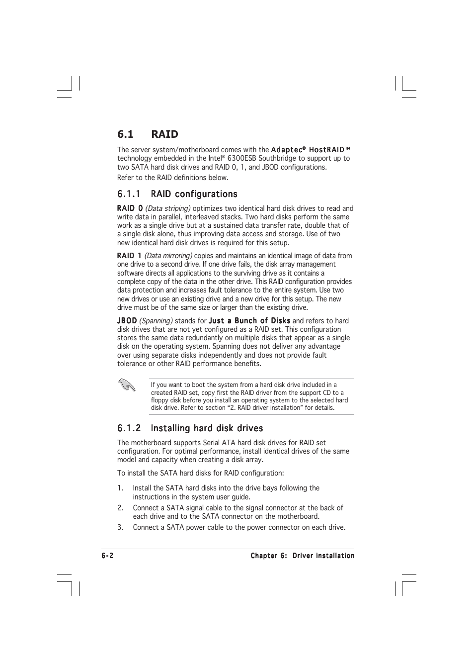 1 raid | Asus AP1600R-E2(BI2) User Manual | Page 100 / 140