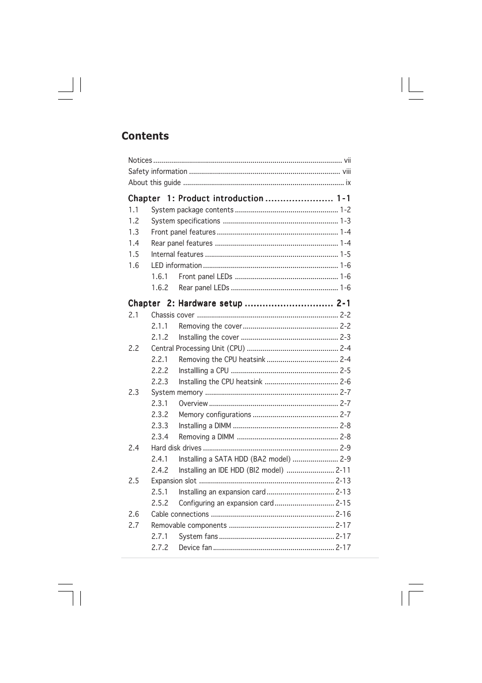 Asus AP1600R-E2(BI2) User Manual | Page 3 / 140